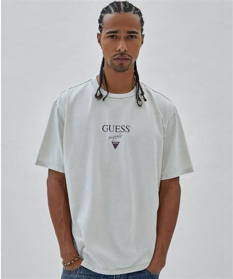 guess original logo t shirt|GUESS Originals Baker Logo T.